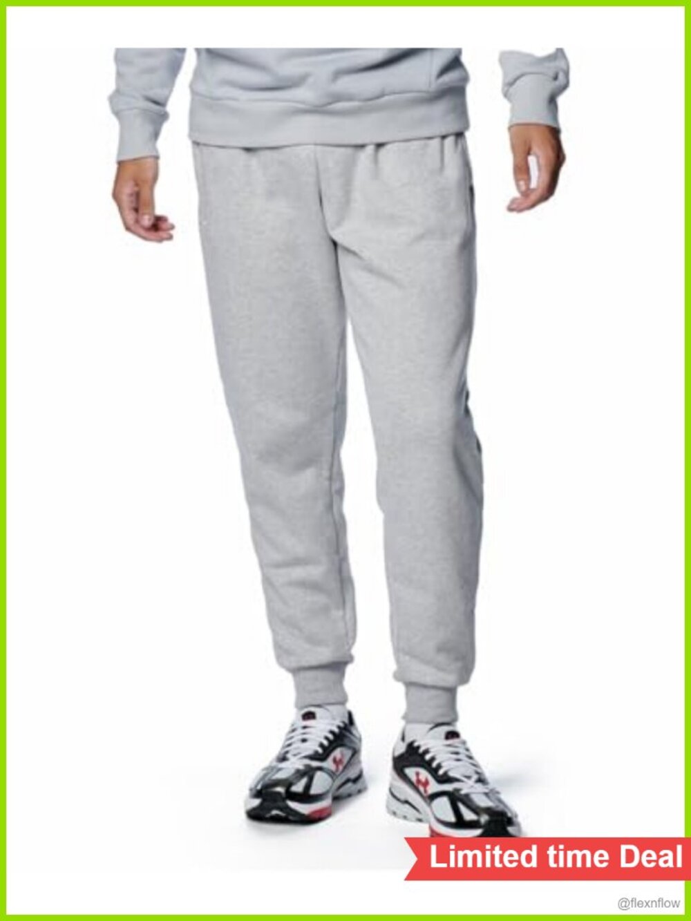 Men's Fleece Joggers Tapered Sweatpants Casual Active Pants